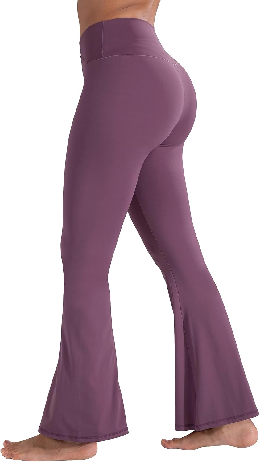 Sunzel Leggings Acampanados, Pantalones de Yoga Cruzados con Control de Abdomen, Cintura Alta y Pierna Ancha
