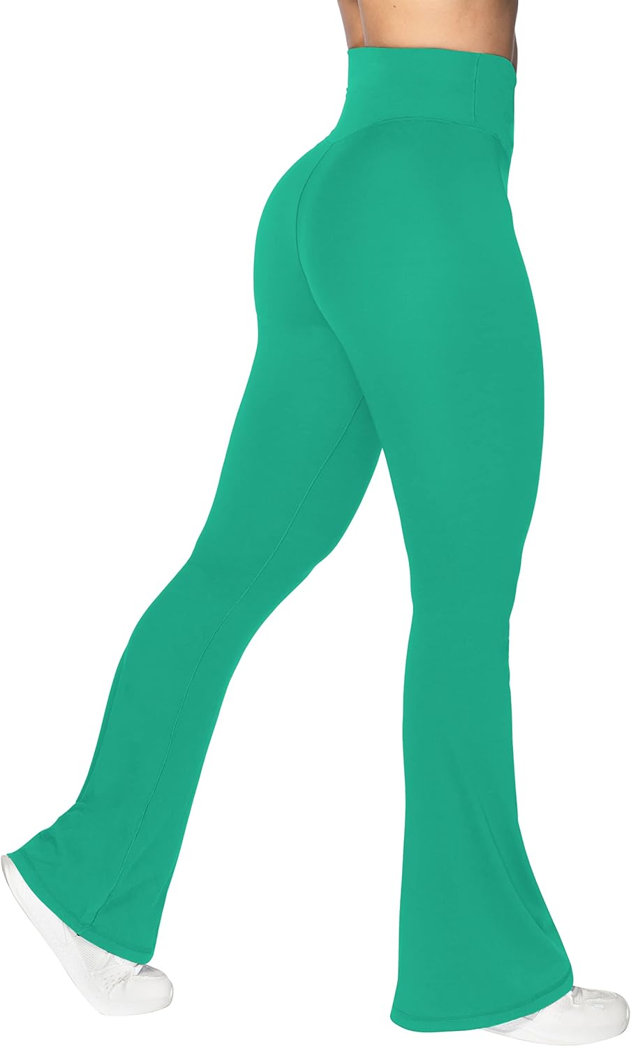 Sunzel Leggings Acampanados, Pantalones de Yoga Cruzados con Control de Abdomen, Cintura Alta y Pierna Ancha