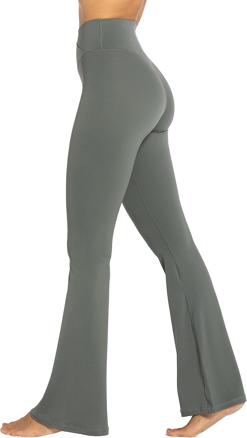 Sunzel Leggings Acampanados, Pantalones de Yoga Cruzados con Control de Abdomen, Cintura Alta y Pierna Ancha