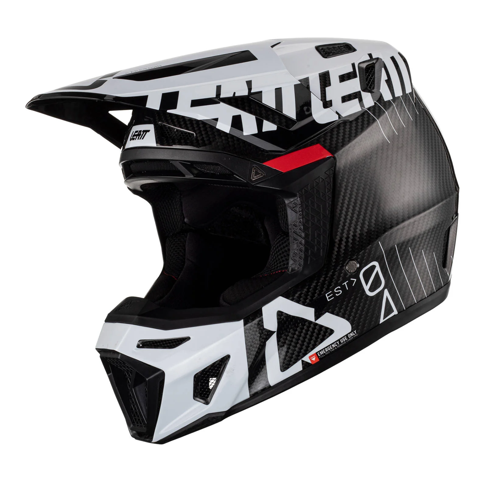 Leatt 9.5 Helmet Kit - Carbon / White