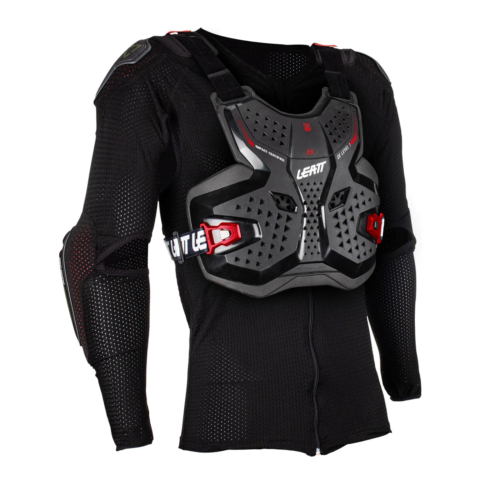 Leatt 3.5 Junior Body Protector - Black / Red