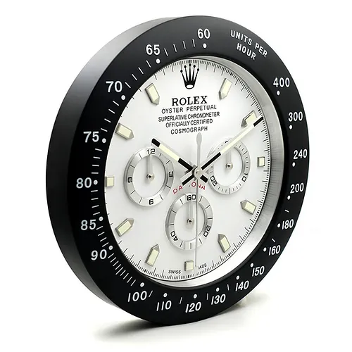 Rolex Daytona Panda Black & White Wall Clock