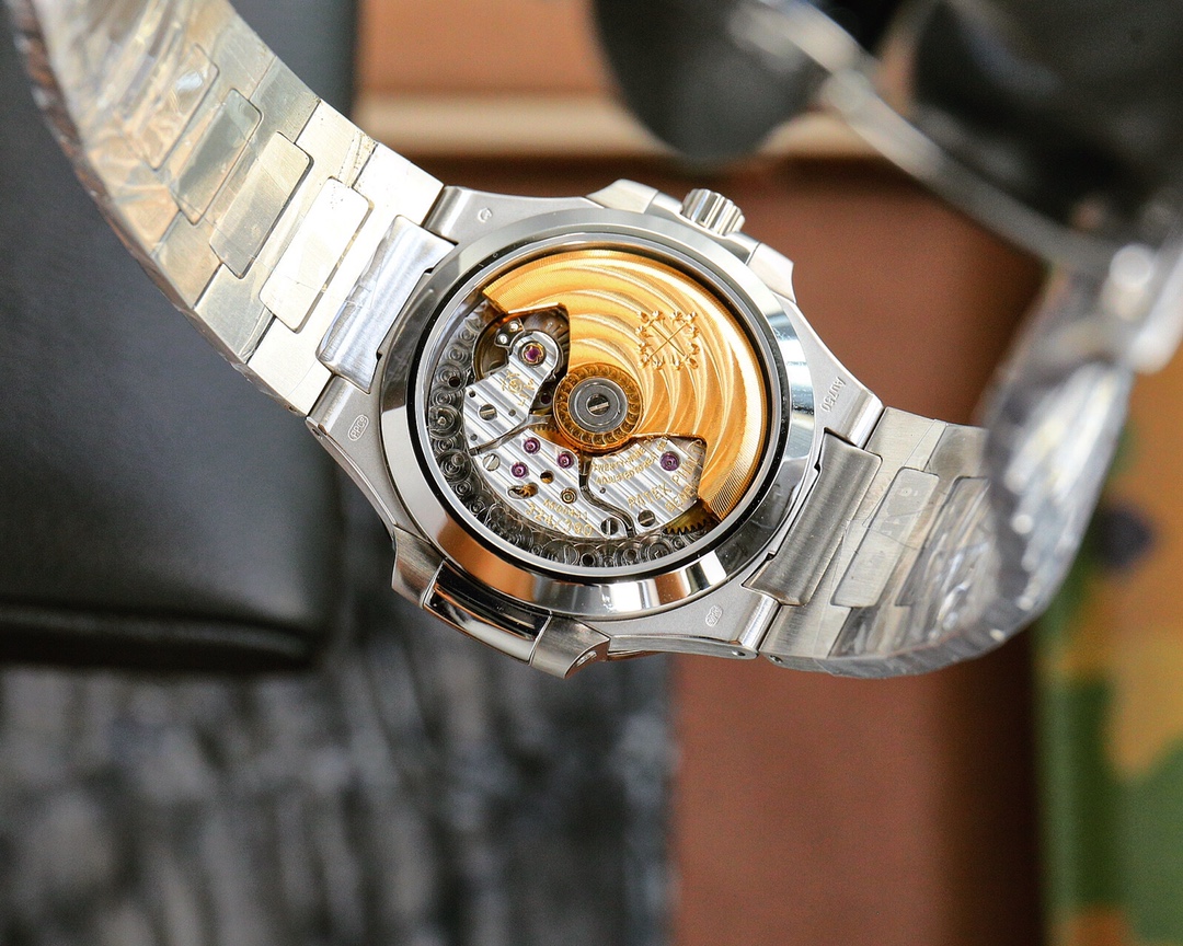 Patek Philippe Nautilus Ladies White Gold Diamond Bezel 7118