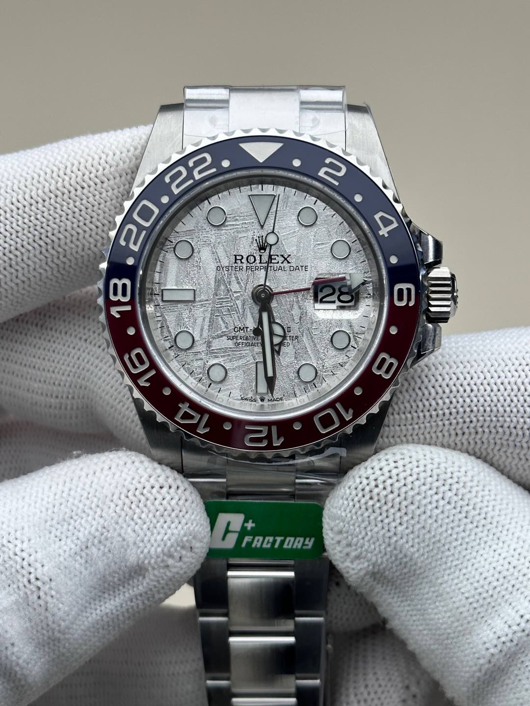 Rolex GMT-Master II 126719 0002 White Gold Meteorite Grey Dial 40mm Mens Replica Watch