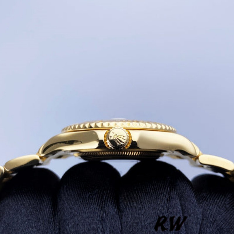 Rolex Yacht-Master 168628 White Dial Yellow Gold 35MM Unisex Replica Watch