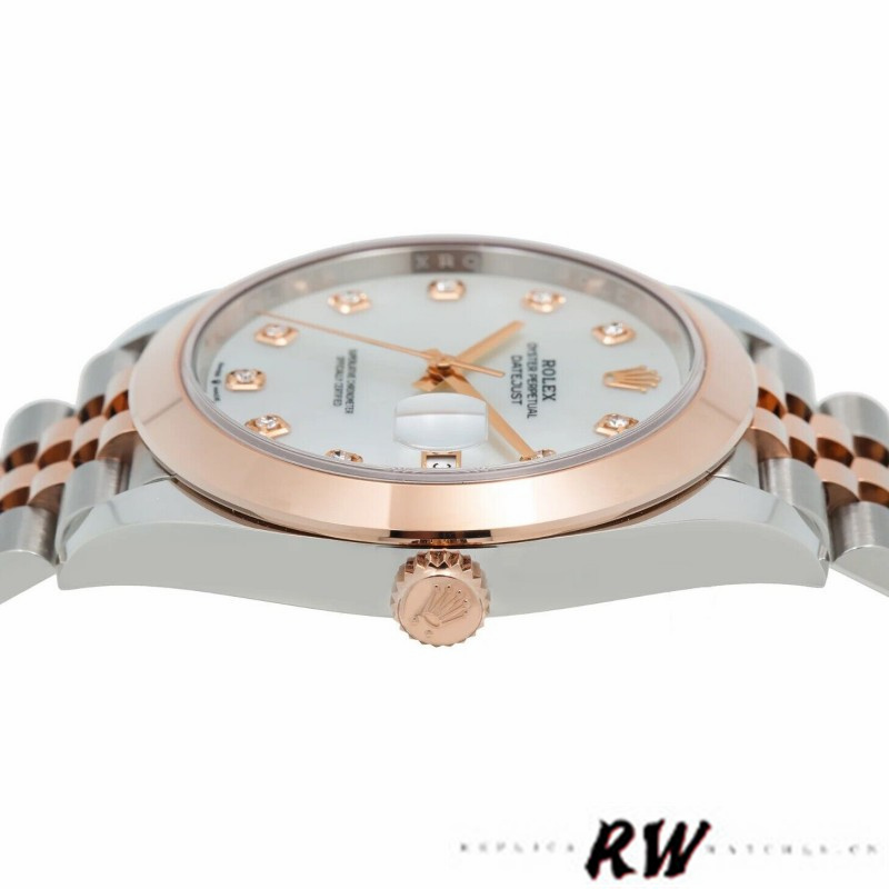 Rolex Datejust 126301 White Mother of Pearl Diamond Dial 41MM Mens Replica Watch