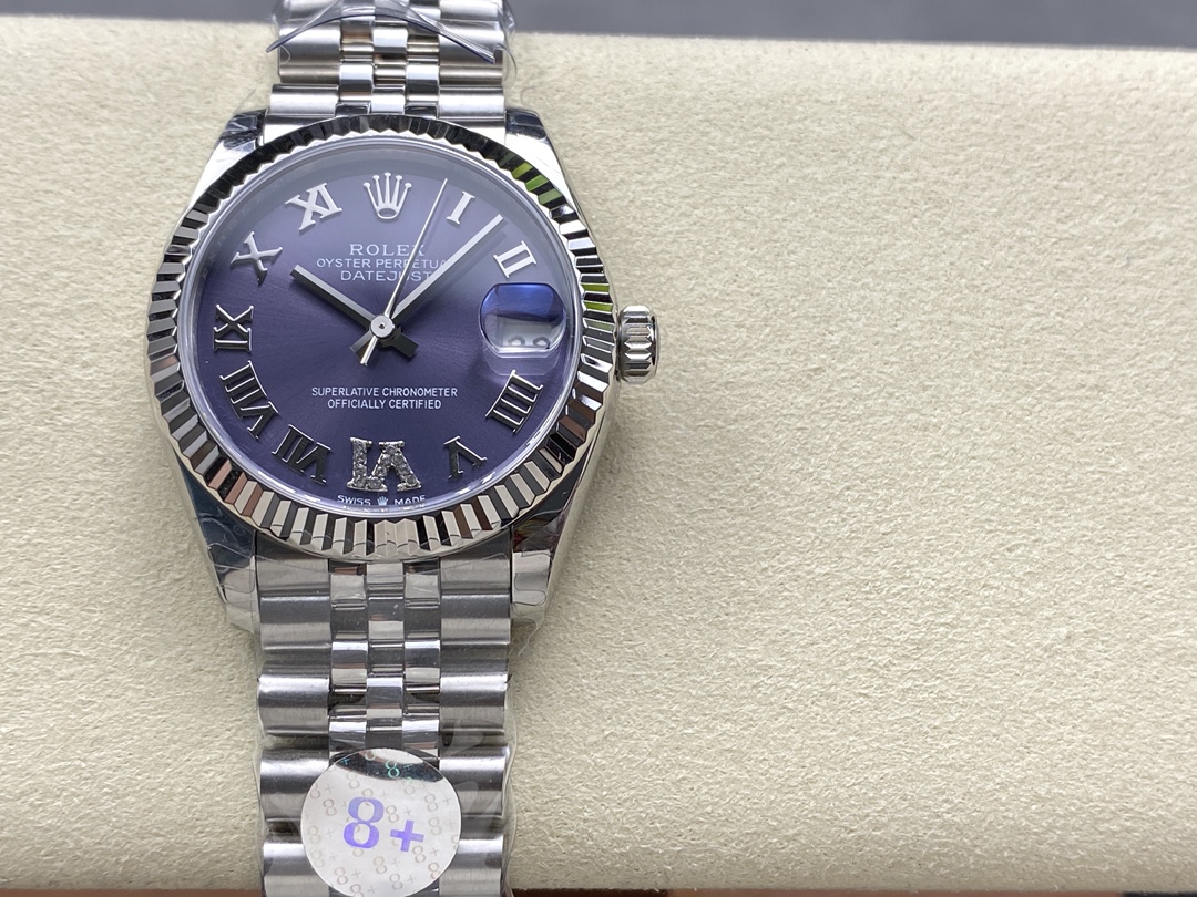Rolex Datejust 31 Purple Dial Jubilee Bracelet 278274 0026 Women's Watch