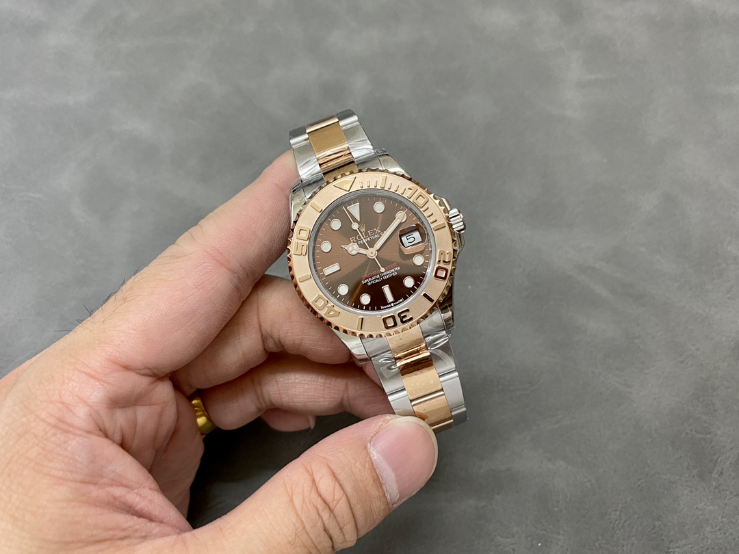Rolex Yacht-Master 268621 Everose Bezel Chocolate Dial 37mm Unisex Replica Watch