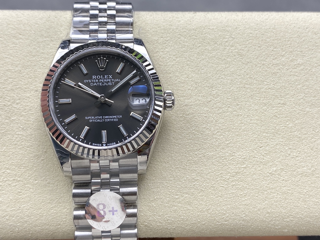 Rolex Datejust 31 White Gold & Steel Dark Grey Dial 278274 0016 Women's Watch