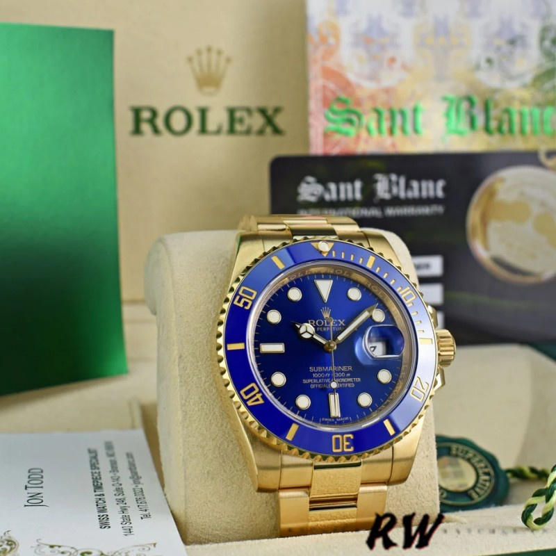 Rolex Submariner Date 116618LB Blue Dial 41mm Mens Replica Watch