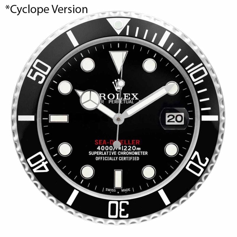 Rolex Deepsea Black Wall Clock
