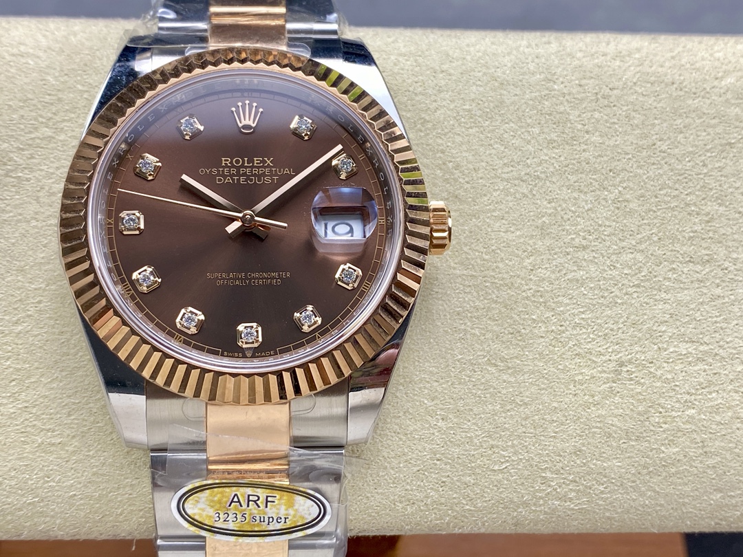 Rolex Datejust 126331 0003 Chocolate Diamond Oyster 41mm Steel