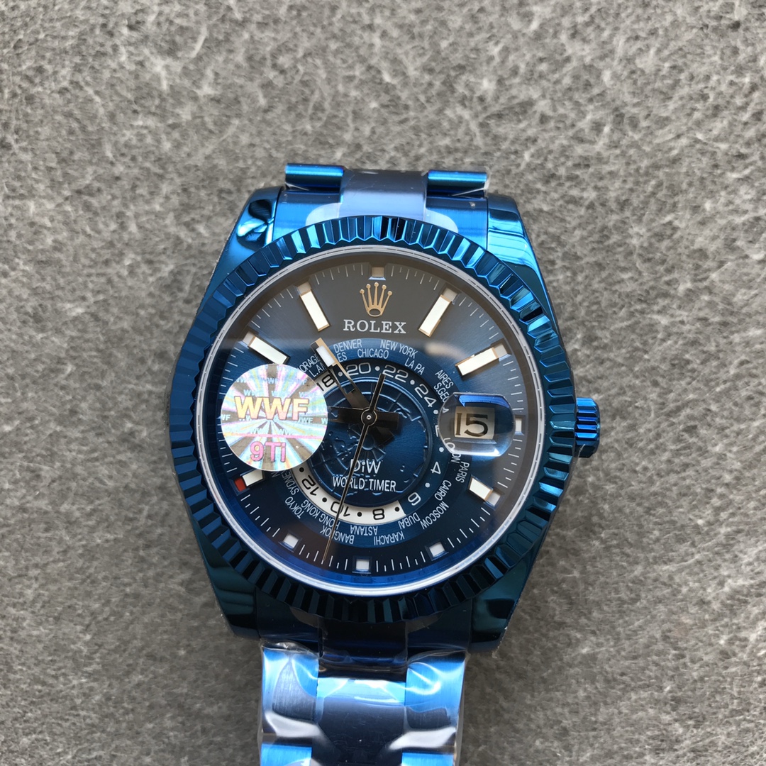 Rolex DiW Sky Dweller 326934 BLUE DLC 40MM Men's Watch