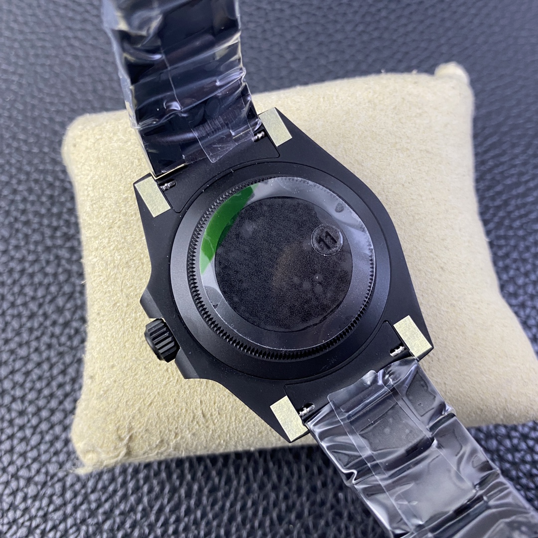 Rolex Submariner 116610LV PVD-DLC Stainless Steel Carbon Fiber Bezel Green Dial