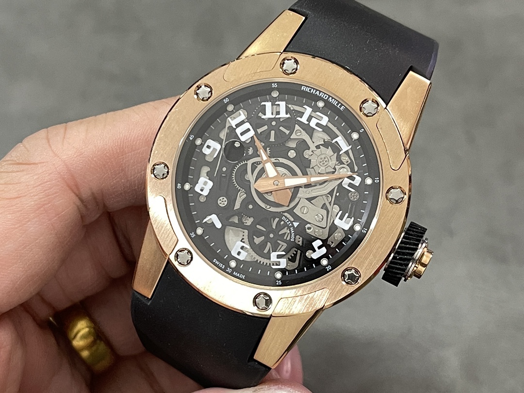 Richard Mille RM 63 01 Automatic Winding Dizzy Hands Rose Gold Watch