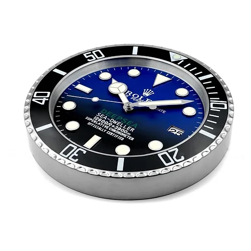 Rolex Deepsea Black & Blue Wall Clock