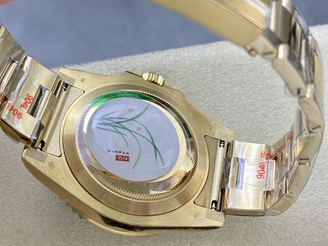 Rolex Submariner 116618 Yellow Gold Blue Dial 40mm Mens Replica Watch