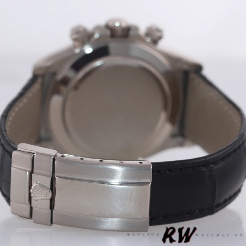 Rolex Daytona 116519 Black Racing Dial Leather strap 40mm Mens Replica Watch