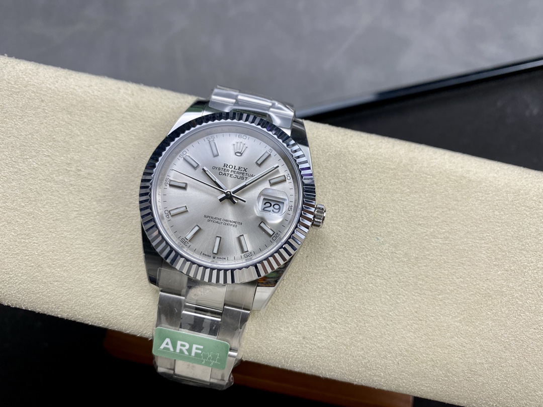 Rolex Datejust 126334 0003 Fluted Bezel Silver Dial 41MM Mens Replica Watch