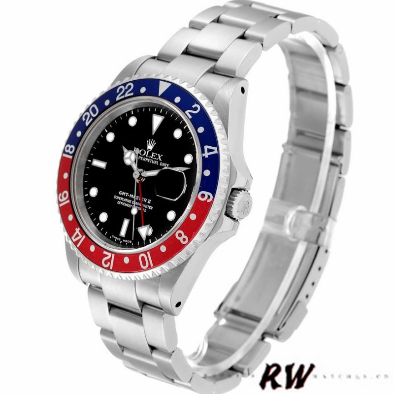 Rolex GMT-Master II 16710 Black Dial Blue Red Pepsi Bezel 40MM Mens Replica Watch