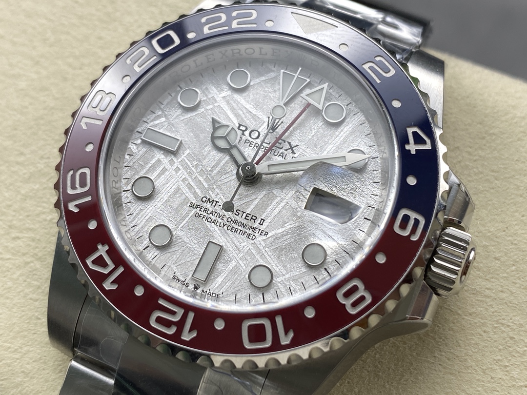 Rolex GMT-Master II 126719 0002 White Gold Meteorite Grey Dial 40mm Mens Replica Watch