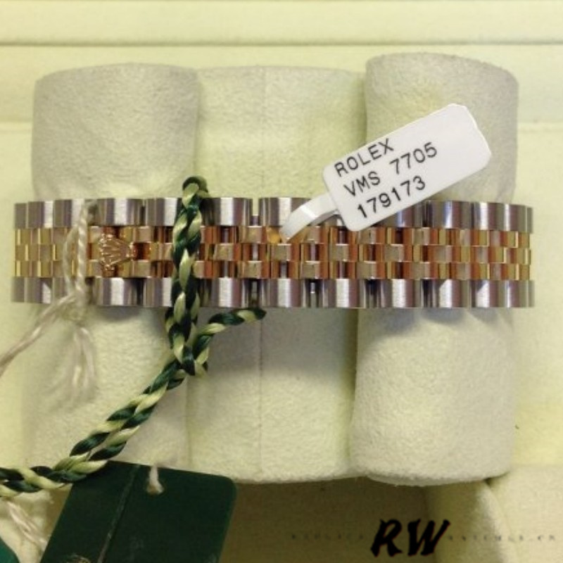 Rolex Datejust 179173 Black Index Dial Fluted Bezel 26MM Lady Replica Watch