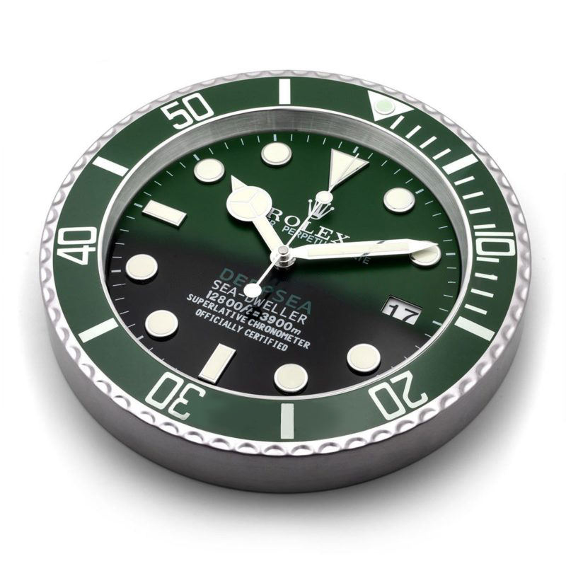 Rolex Deepsea Sea Dweller Green Wall Clock