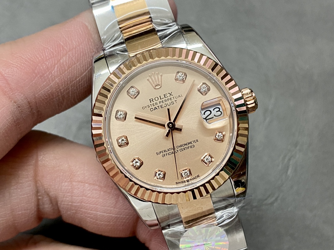 Rolex Datejust 31 Rose Diamond Dial 278271 0023 Women's Watch