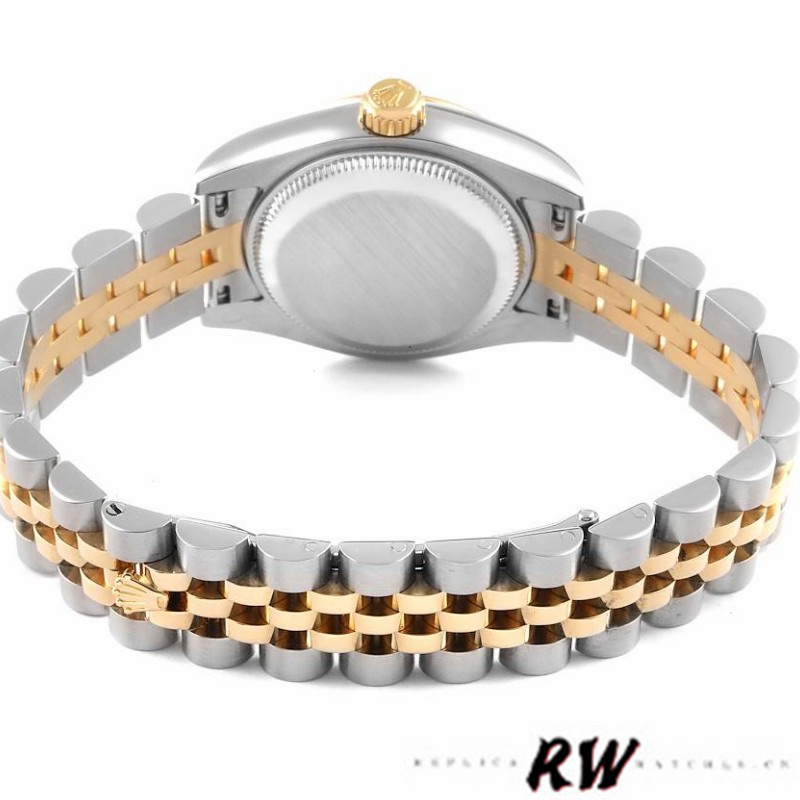 Rolex Datejust 179173 Jubilee Black Diamond Dial Fluted Bezel 26MM Lady Replica Watch