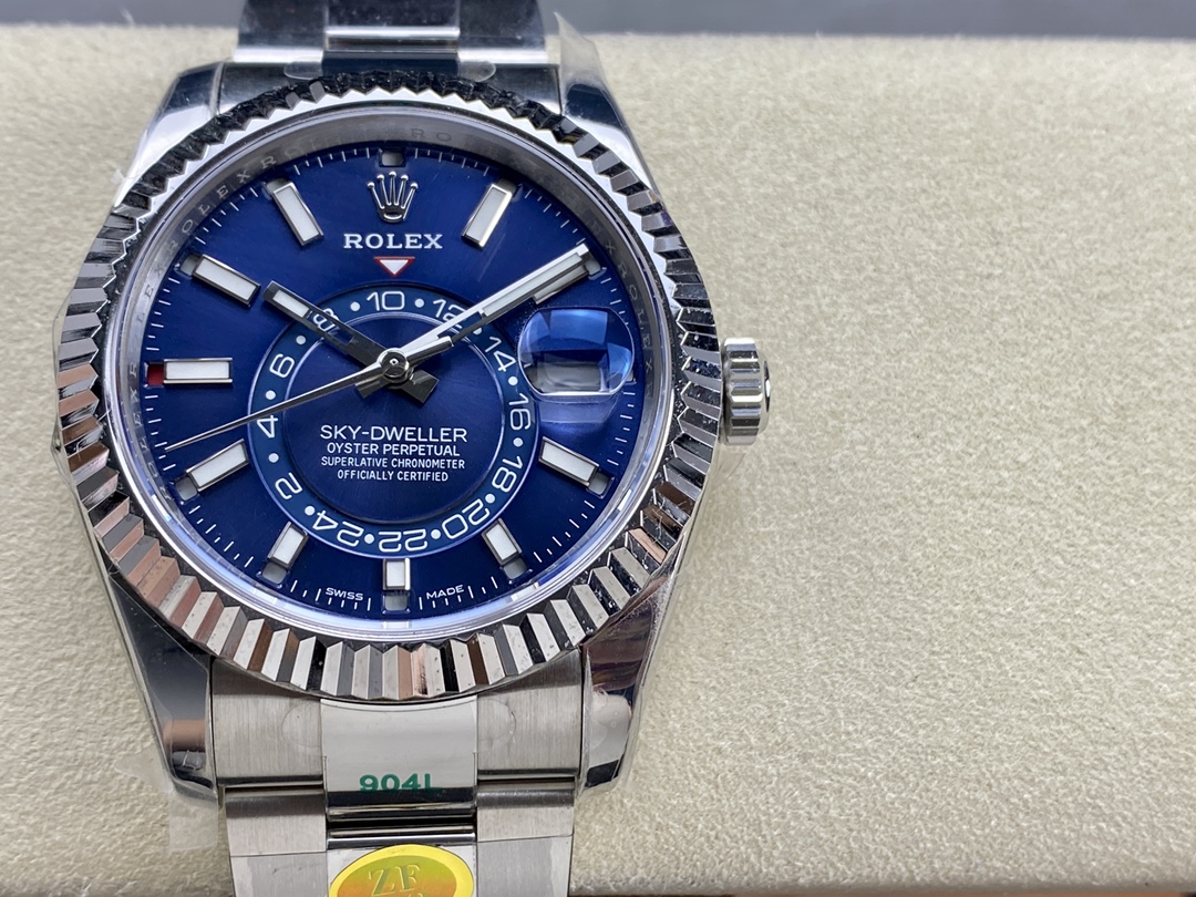 Rolex Sky-Dweller 42 m336934 0005 Stainless Steel Blue Dial Replica Watch