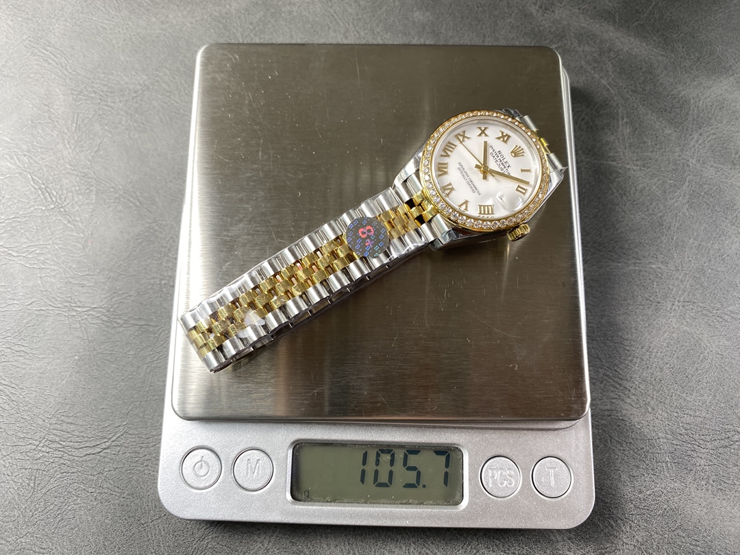 Rolex Datejust 31mm Stainless Steel and Yellow Gold 278383rbr 0002 White Roman Jubilee