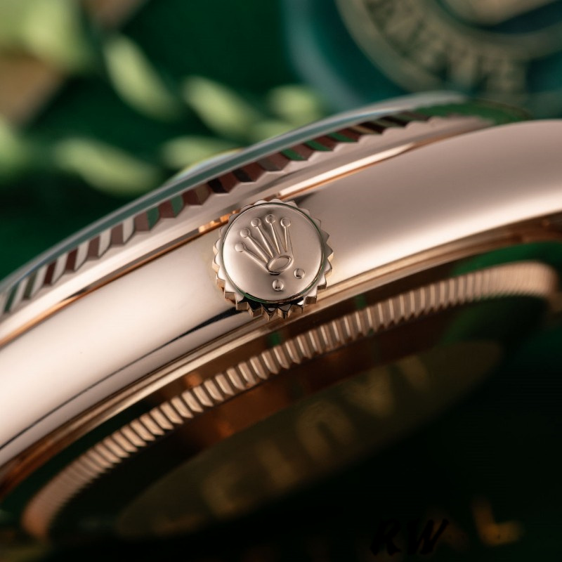 Rolex Day-Date 118235 Everose Gold Meteorite Diamond Dial 36mm Unisex Replica Watch