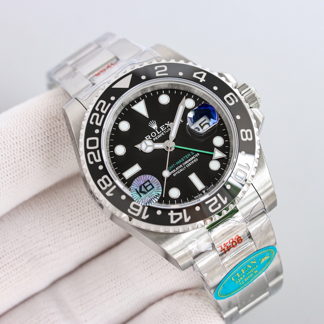 Rolex GMT-Master II 126710BLNR Black Dial Batman Bezel 40MM Mens Replica Watch