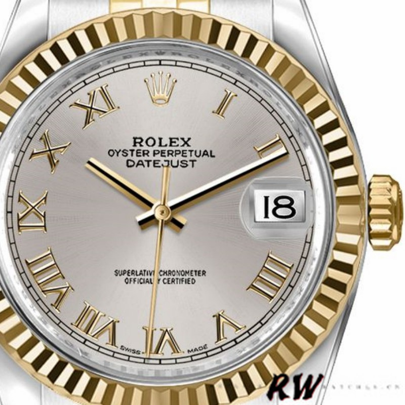 Rolex Datejust 179173 Silver Roman Numeral Dial 26MM Lady Replica Watch