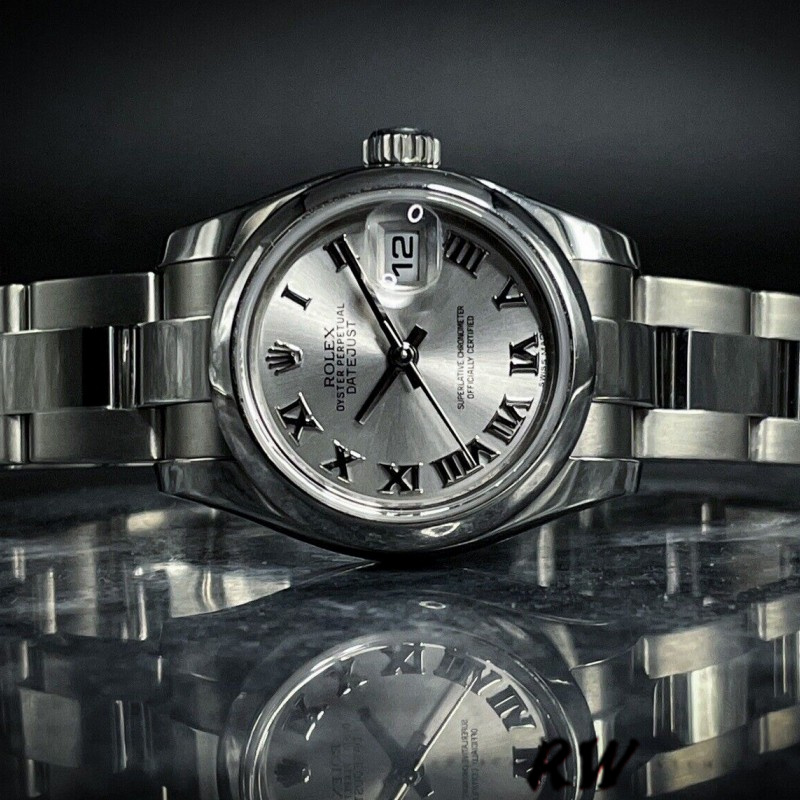 Rolex Datejust 179160 Oyster Bracelet Silver Roman Dial 26MM Lady Replica Watch