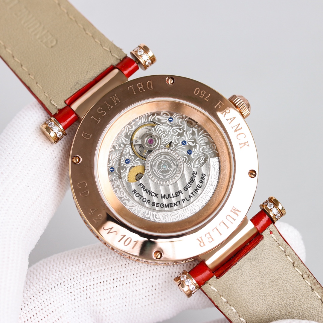 Franck Muller Double Mystery Ruby Diamond DM 42 D 2R CD Master of Complications Rose Gold