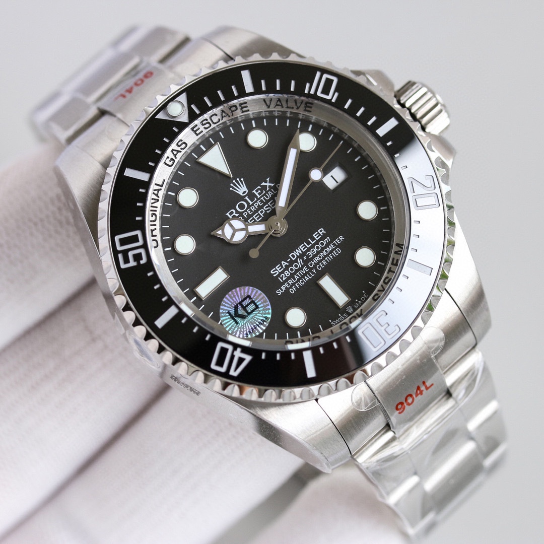 Rolex Deepsea 126660 Black Dial Oyster Steel 44mm Mens replica watch