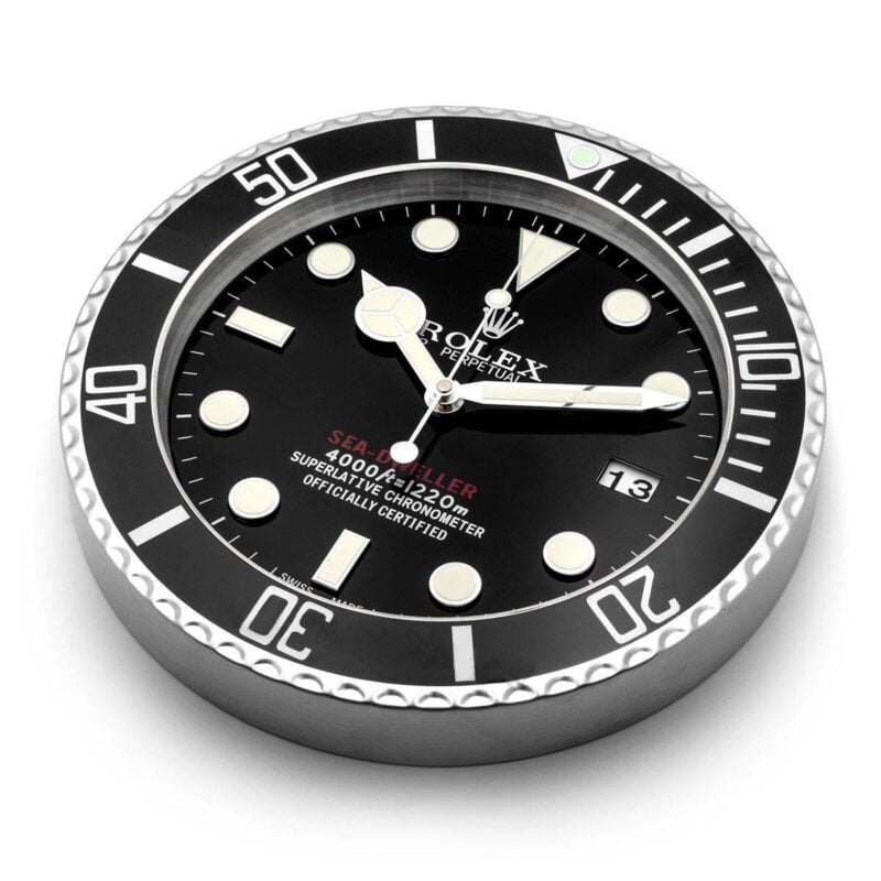 Rolex Deepsea Black Wall Clock