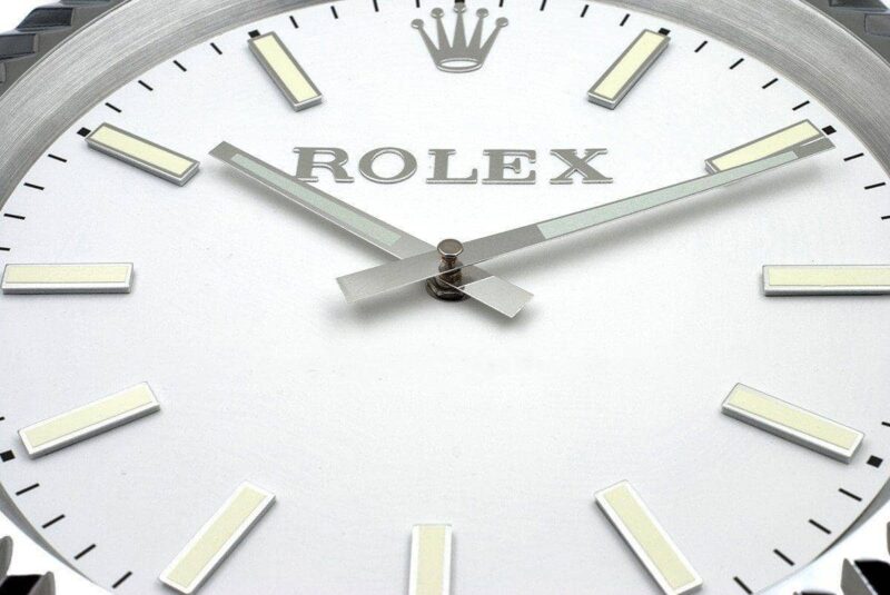 Rolex Presidential Classic Steel Luminous Dial Wall Clock