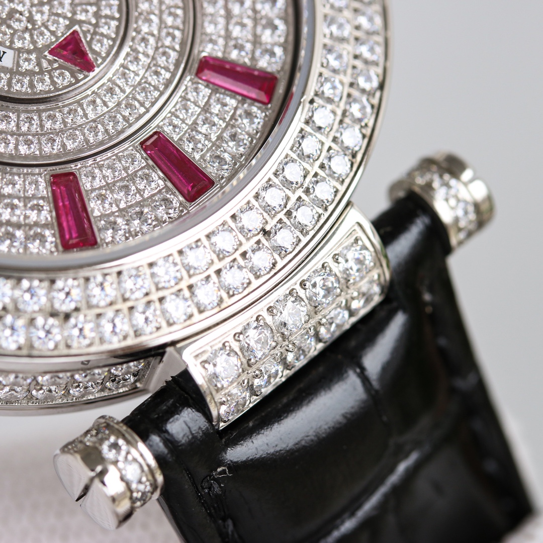 Franck Muller Double Mystery Ruby Diamond DM 42 D 2R CD Master of Complications Silver
