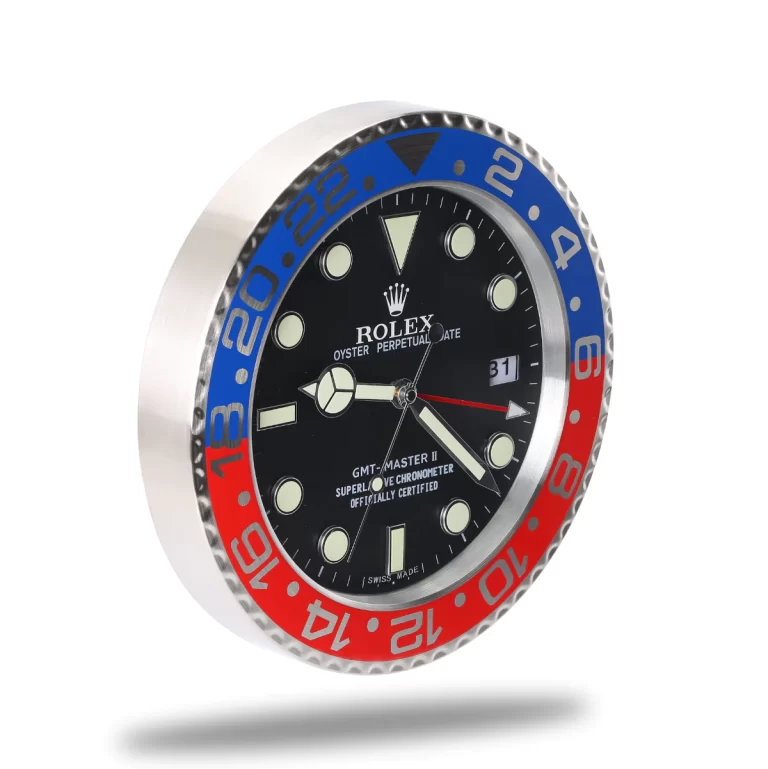 Rolex GMT Master Gold and White Wall Clock