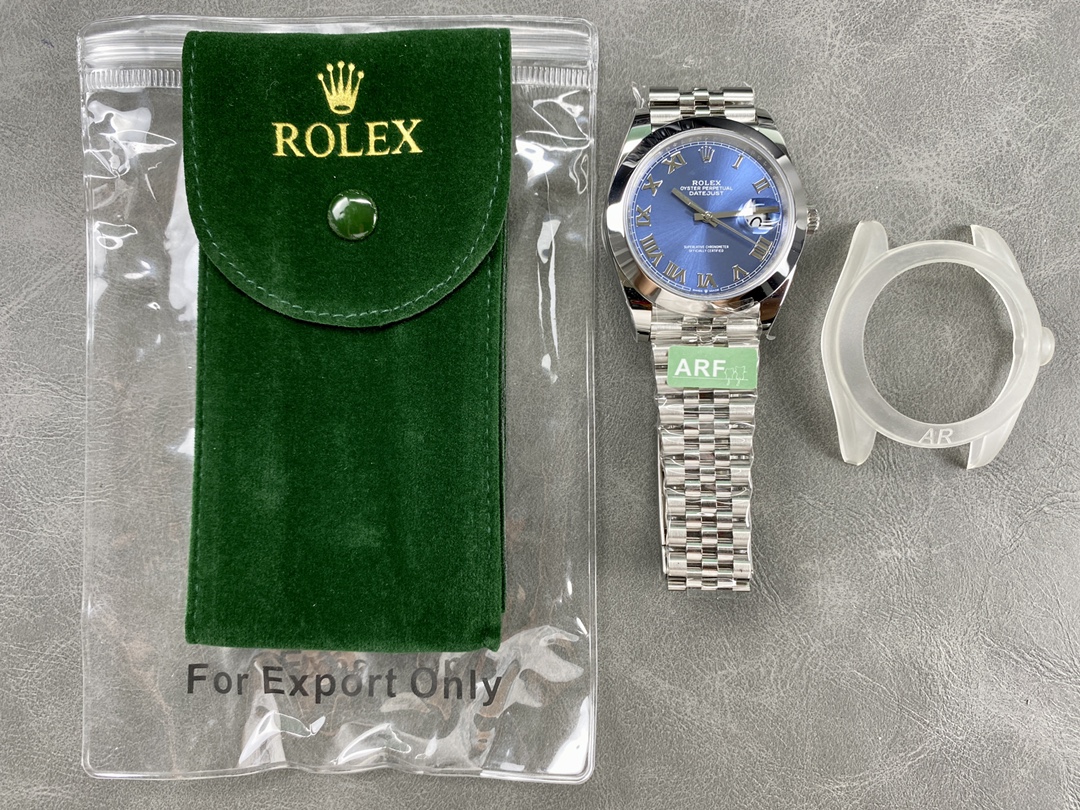 Rolex Datejust 41 Stainless Steel Blue Roman Dial Jubilee Bracelet M126300 0018 Men's Watch