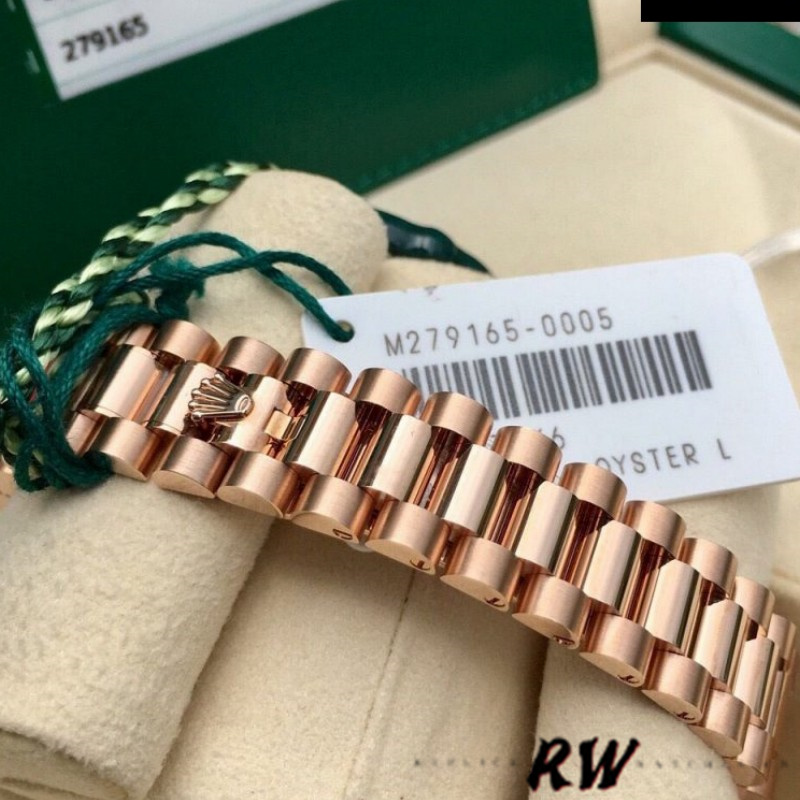 Rolex Datejust 279165 Chocolate Brown Dial Diamond Domed Bezel 28mm Lady Replica Watch