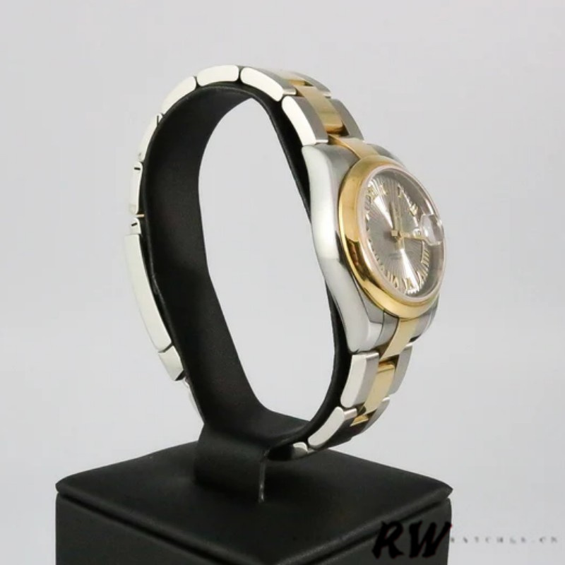 Rolex Datejust 179163 Sunbeam Gray Dial Domed Dezel 26MM Lady Replica Watch