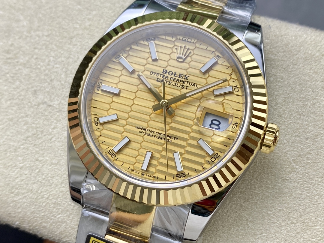 Rolex Datejust 126233 Champagne Motif dial 36MM Unisex Replica Watch