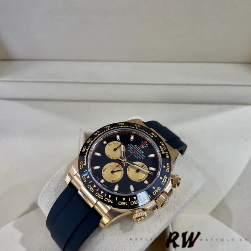 Rolex Daytona 116518LN Black Dial Rubber strap 40mm Mens Replica Watch