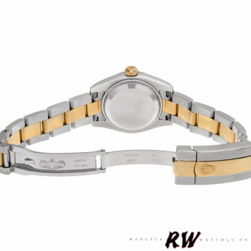 Rolex Datejust 179163 Silver Jubilee Dial Domed Dezel 26MM Lady Replica Watch