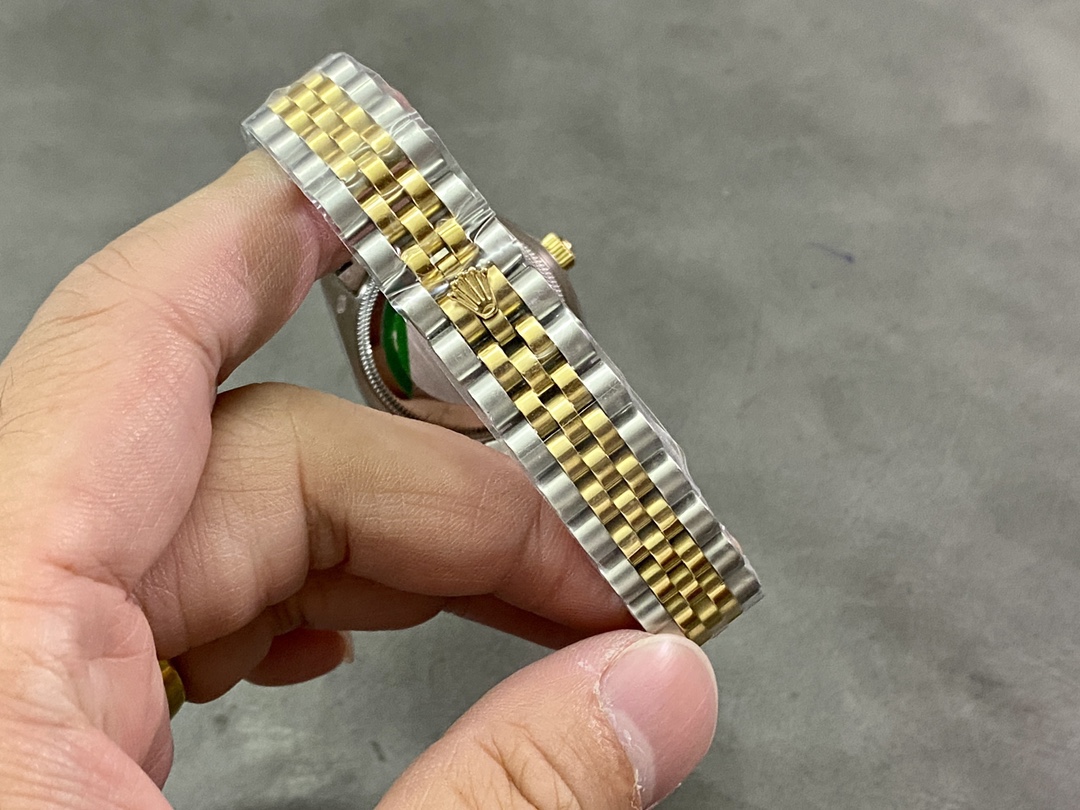 Rolex Datejust 31mm 278343RBR 0032 Green Floral Motif Dial Yellow Rolesor Jubilee Ladies Watch