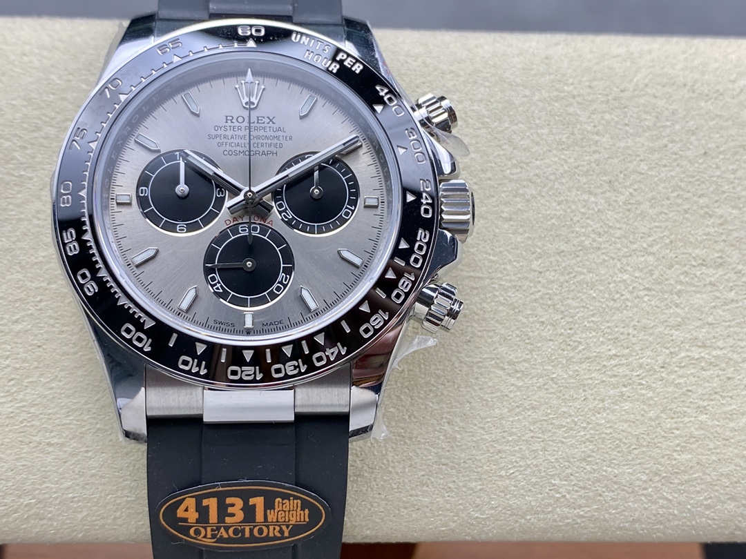 Rolex Daytona 116519 White Gold Grey Dial 40mm Mens Replica Watch