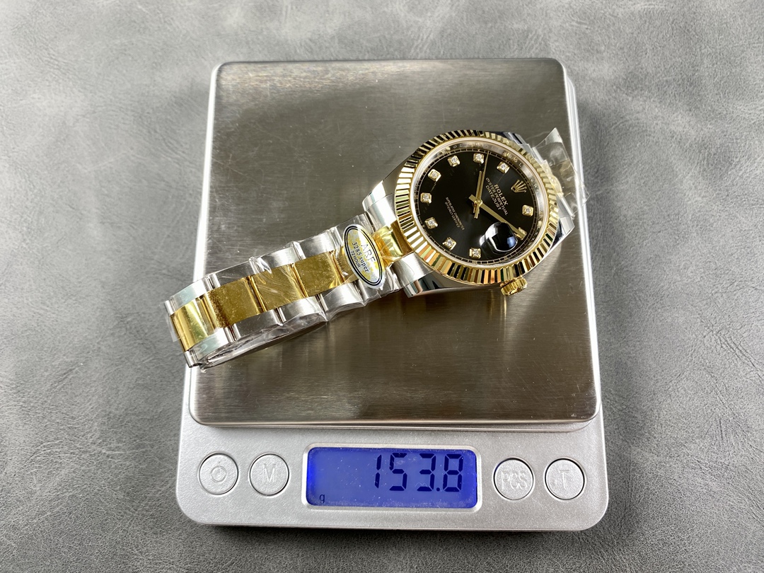 Rolex Datejust 41 Black Diamond Dial M126333 0005 Men's Watch